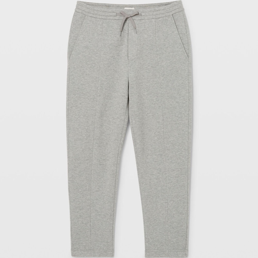 Piqué Scuba Pants - New With Tags - NEVER WORN - Light Heather Grey - Picture 5 of 5